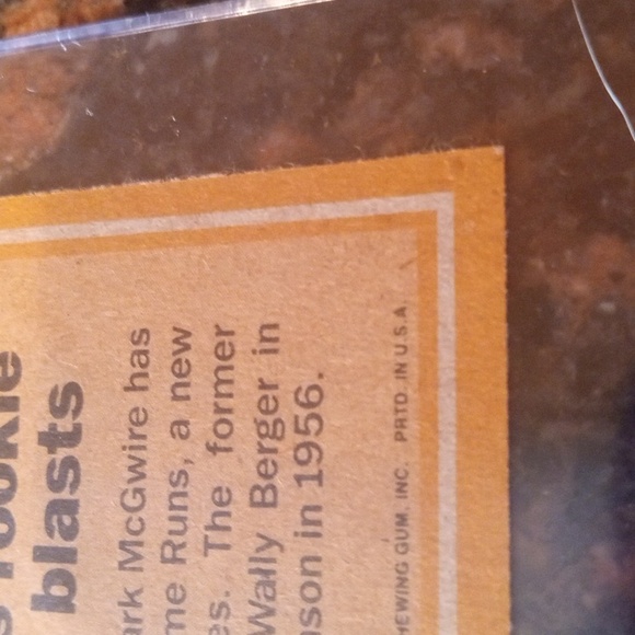 1988 Topps Mark McGwire ERROR #3 Card⚾ - Picture 10 of 17